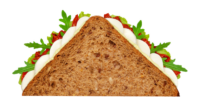 Proteínový sendvič mozzarella