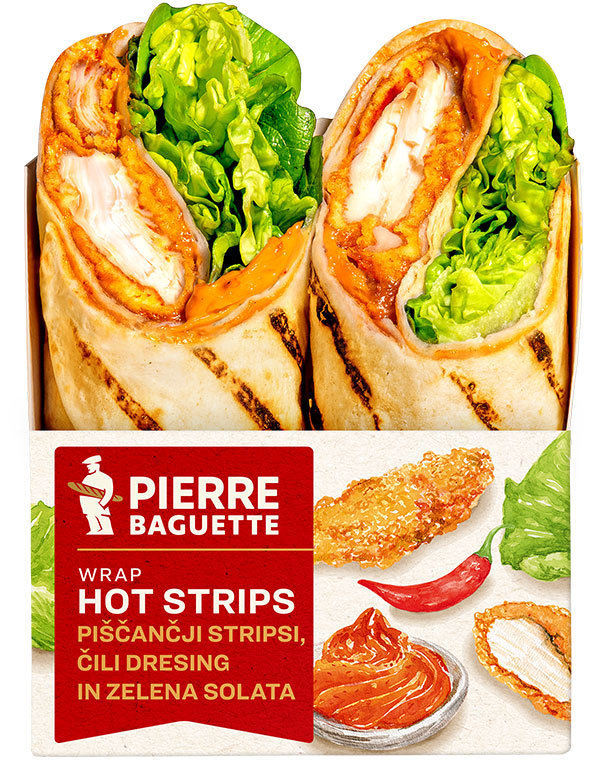 Wrap hot strips